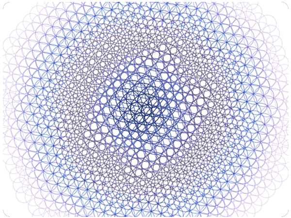 Sacred Geometry Art p5.js generative design Seed of Life Generative Art 