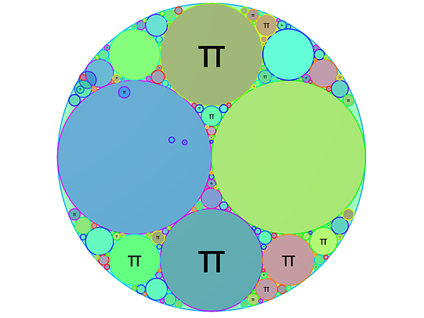Apollonian Gasket p5.js generative design Coding art