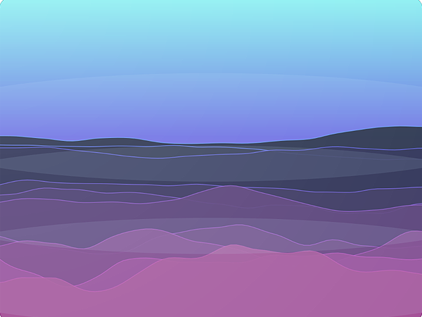 Perlin Waves p5.js artwork 2D